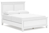 Fortman White Queen Panel Bed -  Ashley - Luna Furniture