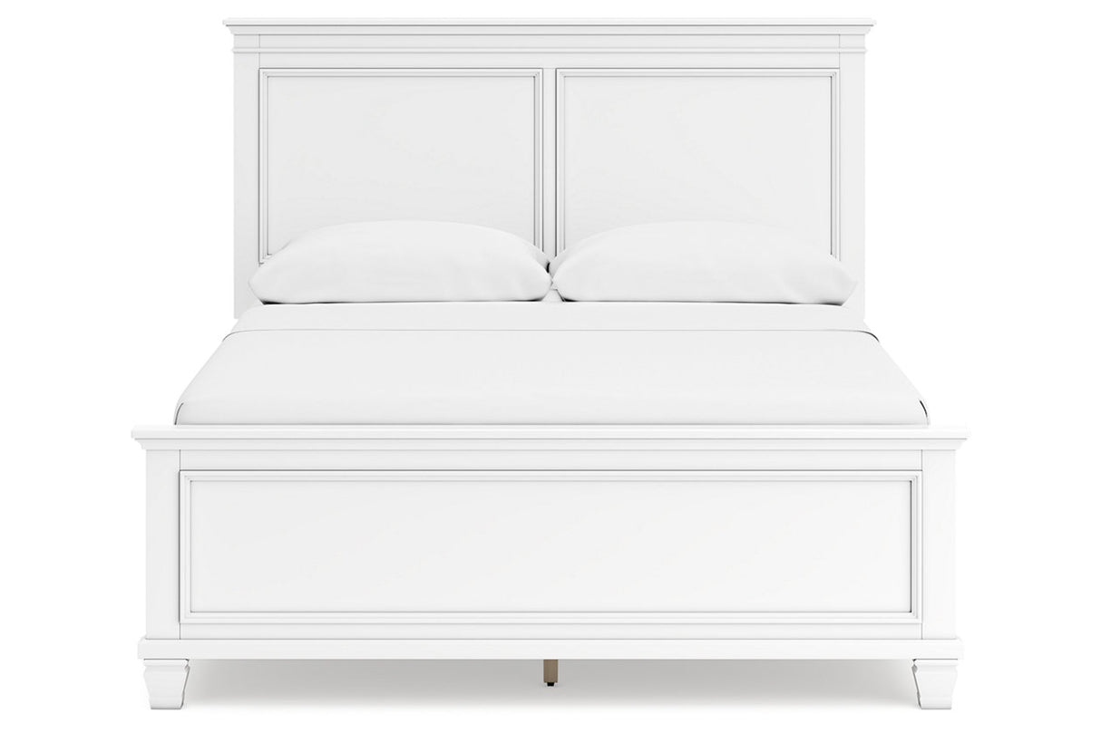 Fortman White Queen Panel Bed -  Ashley - Luna Furniture