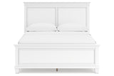 Fortman White Queen Panel Bed -  Ashley - Luna Furniture