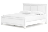 Fortman White California King Panel Bed -  Ashley - Luna Furniture