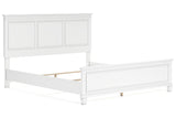 Fortman White California King Panel Bed -  Ashley - Luna Furniture