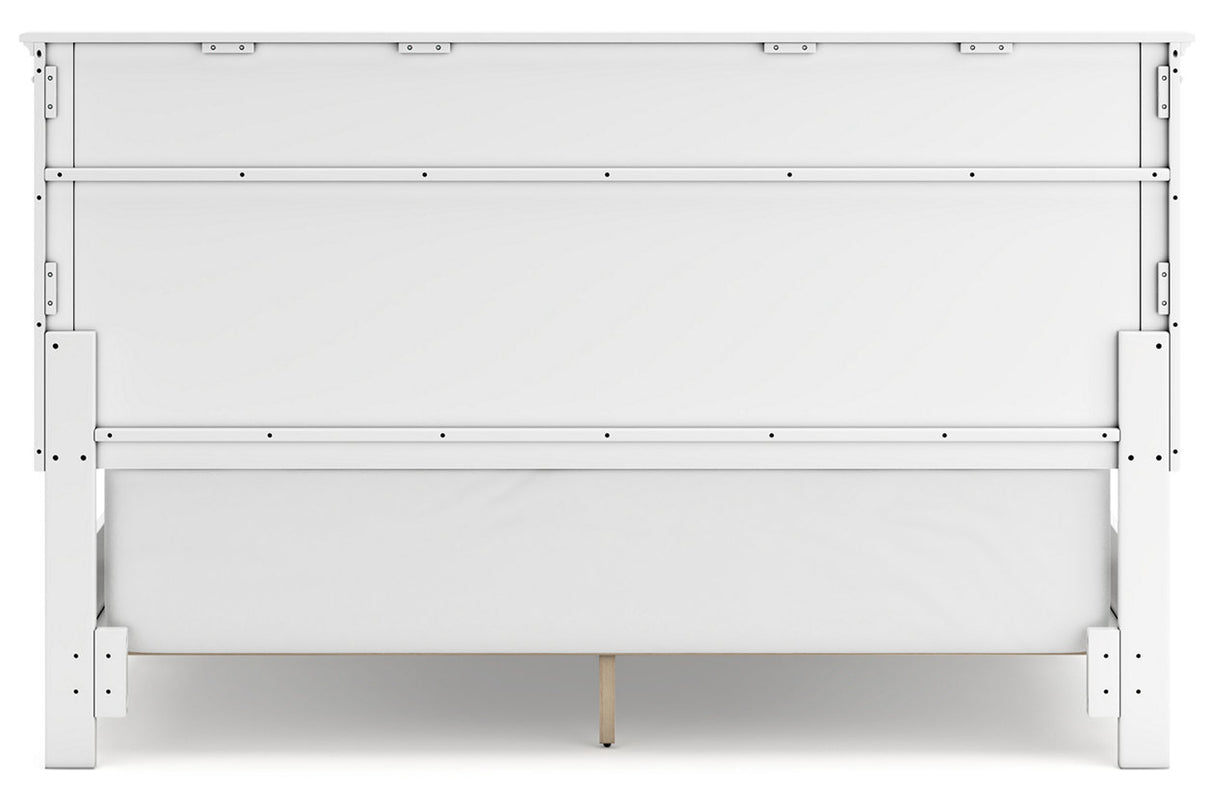 Fortman White California King Panel Bed -  Ashley - Luna Furniture