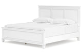 Fortman White King Panel Bed -  Ashley - Luna Furniture