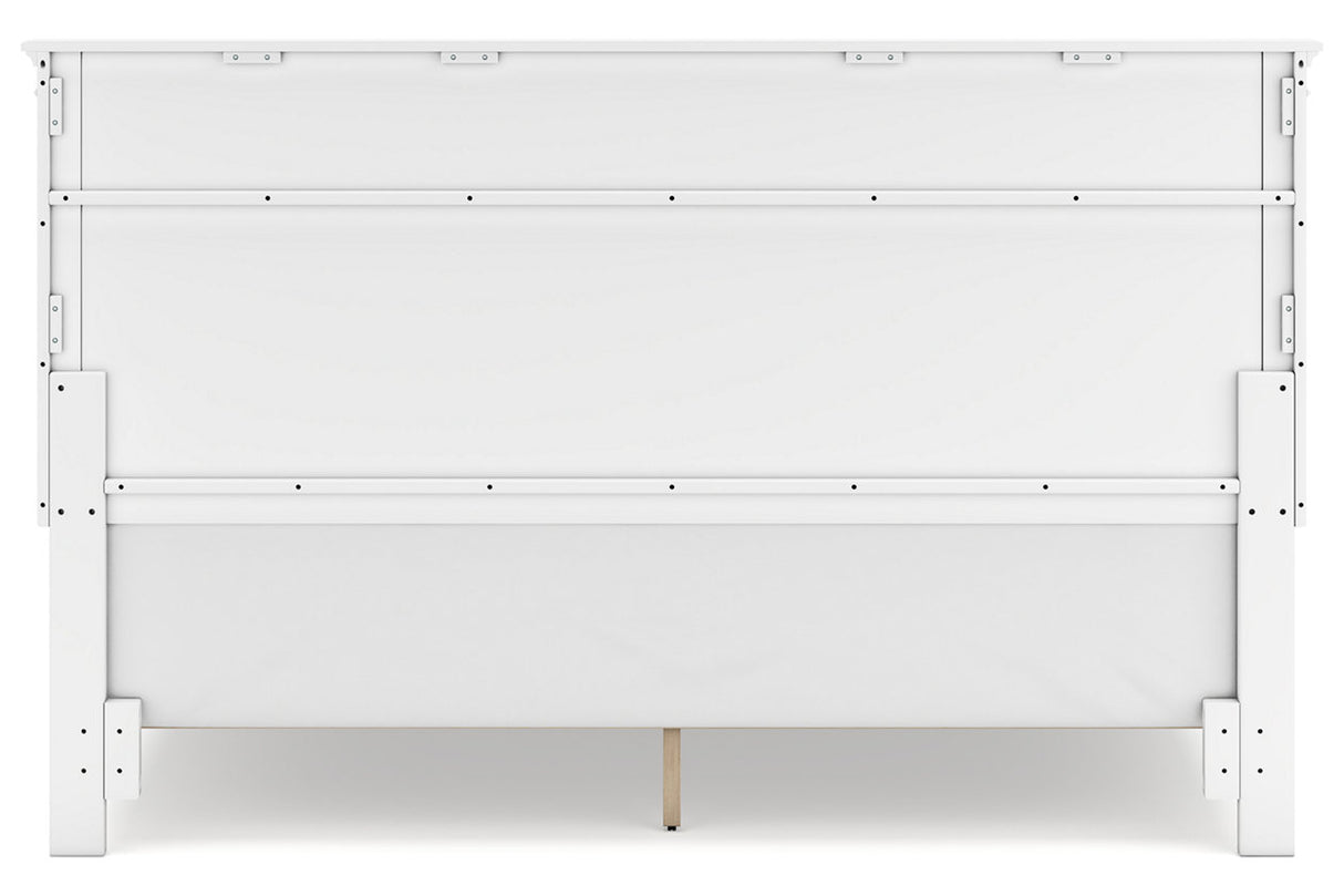 Fortman White King Panel Bed -  Ashley - Luna Furniture