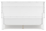 Fortman White King Panel Bed -  Ashley - Luna Furniture