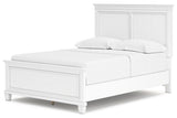 Fortman White Full Panel Bed -  Ashley - Luna Furniture