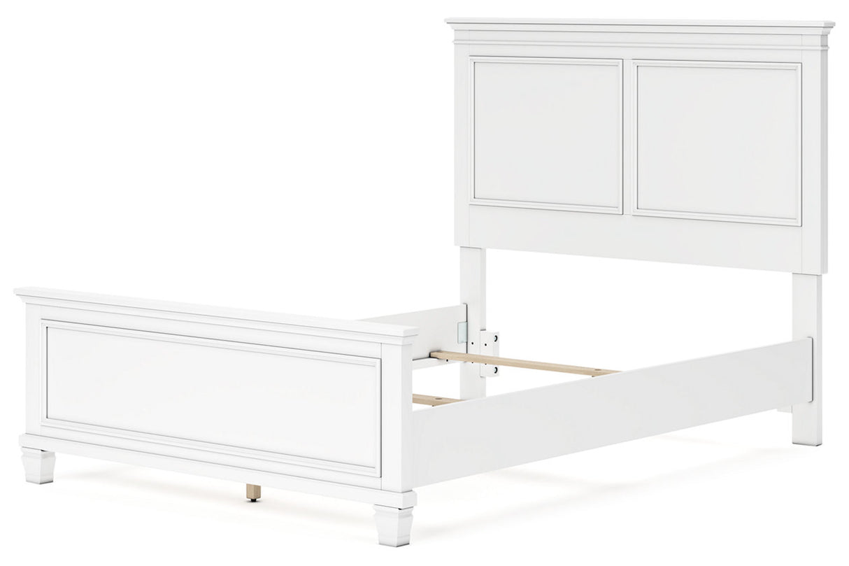 Fortman White Full Panel Bed -  Ashley - Luna Furniture