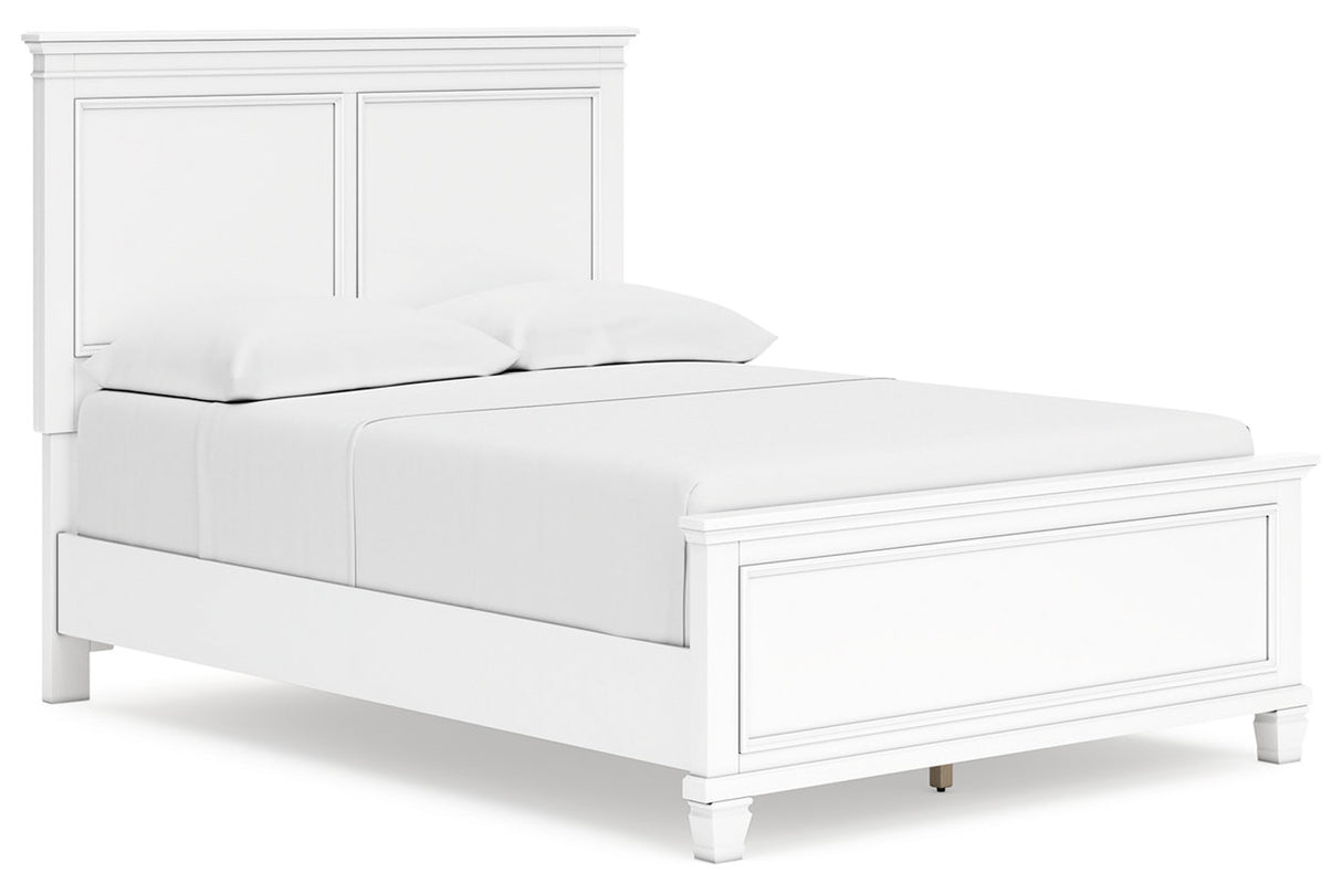 Fortman White Full Panel Bed -  Ashley - Luna Furniture