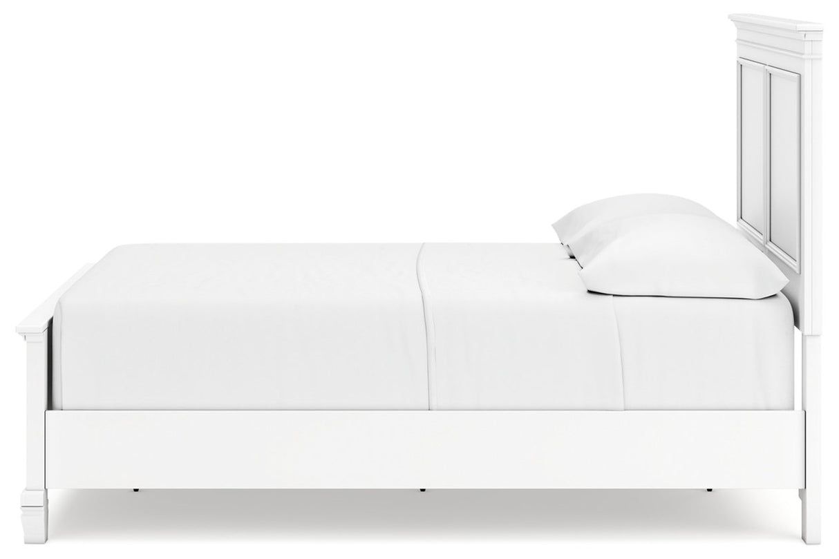 Fortman White Full Panel Bed -  Ashley - Luna Furniture