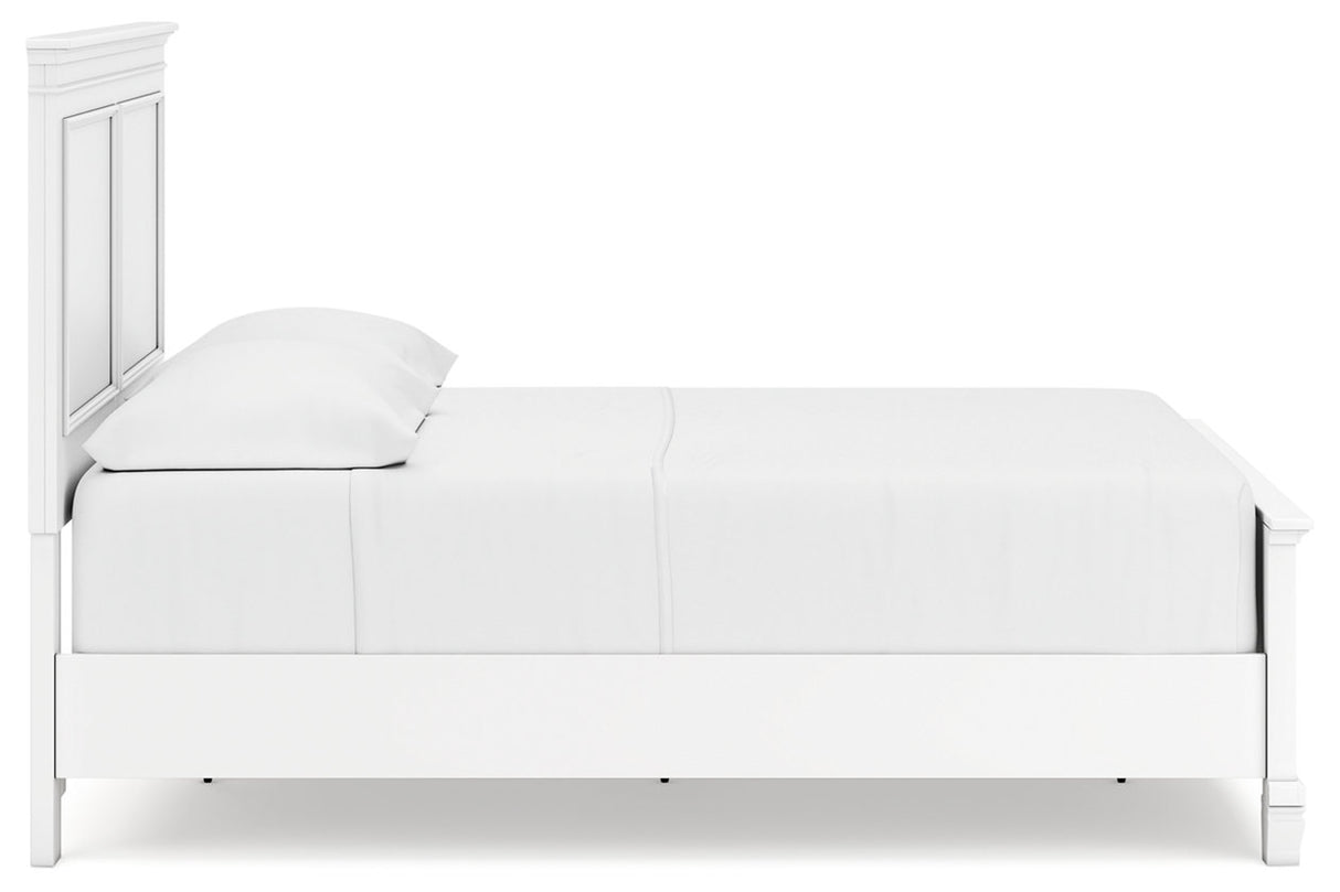 Fortman White Full Panel Bed -  Ashley - Luna Furniture