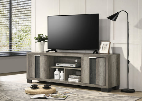 Rangley Brown 72" TV Stand -  Crown Mark - Luna Furniture