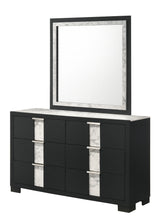 Rangley Black LED Panel Bedroom Set -  Crown Mark - Luna Furniture