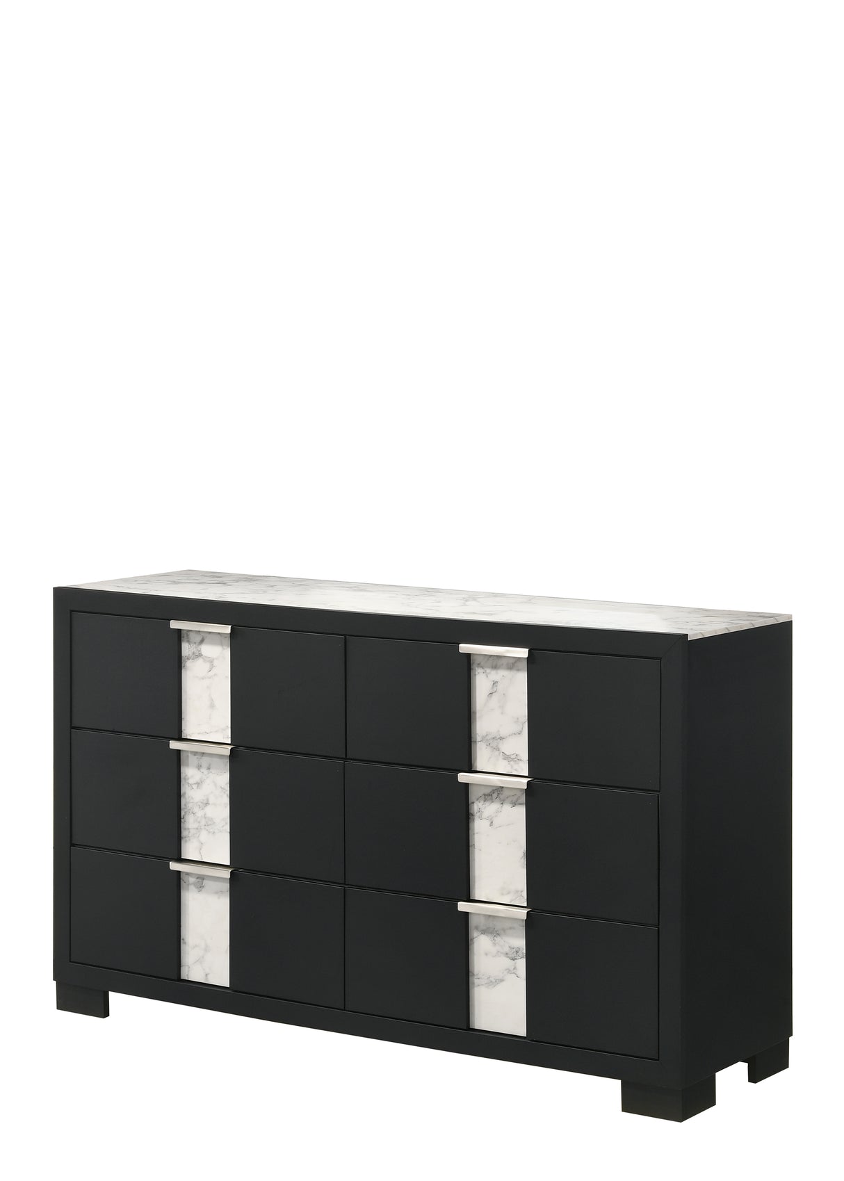 Rangley Black LED Panel Bedroom Set -  Crown Mark - Luna Furniture