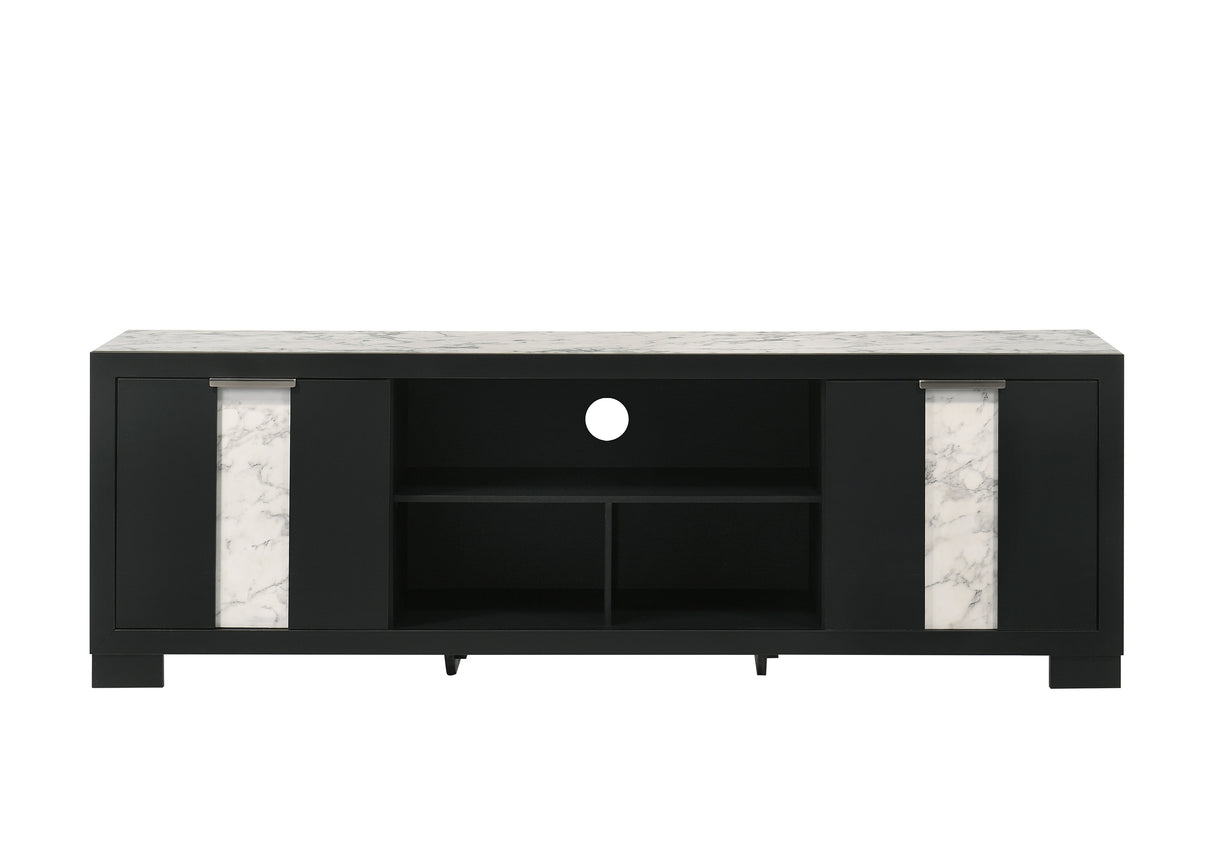 Rangley Black 72" TV Stand -  Crown Mark - Luna Furniture