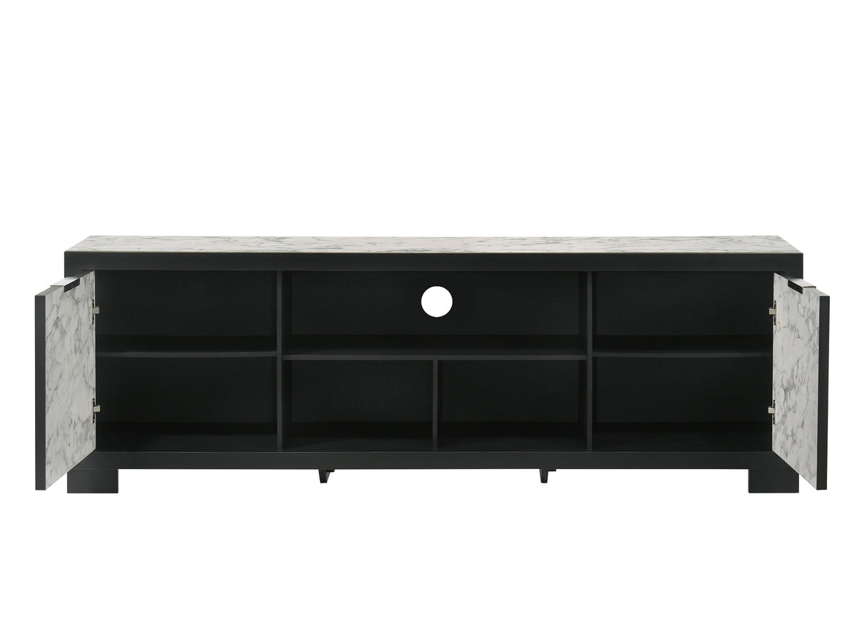 Rangley Black 72" TV Stand -  Crown Mark - Luna Furniture