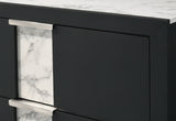 Rangley Black LED Panel Bedroom Set -  Crown Mark - Luna Furniture