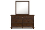 Danabrin Brown Dresser and Mirror -  Ashley - Luna Furniture