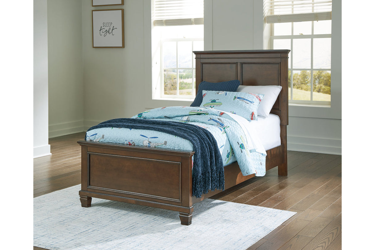 Danabrin Brown Twin Panel Bed -  Ashley - Luna Furniture