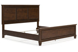 Danabrin Brown King Panel Bed -  Ashley - Luna Furniture