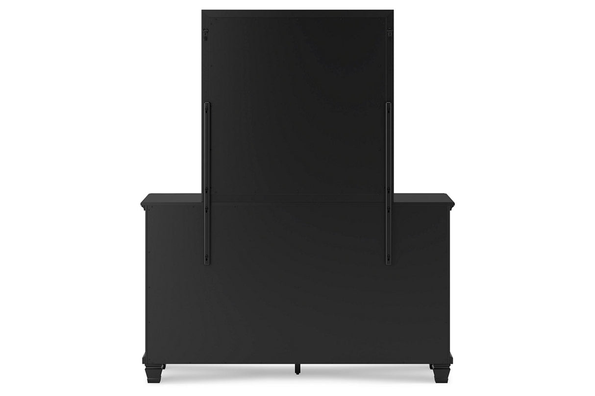 Lanolee Black Dresser and Mirror -  Ashley - Luna Furniture