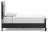 Lanolee Black Twin Panel Bed -  Ashley - Luna Furniture