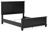 Lanolee Black Queen Panel Bed -  Ashley - Luna Furniture