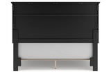 Lanolee Black Queen Panel Bed -  Ashley - Luna Furniture