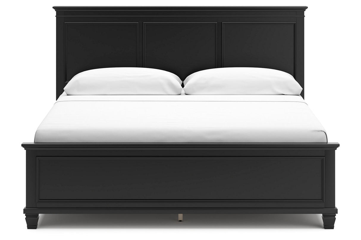 Lanolee Black King Panel Bed -  Ashley - Luna Furniture