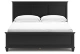 Lanolee Black King Panel Bed -  Ashley - Luna Furniture