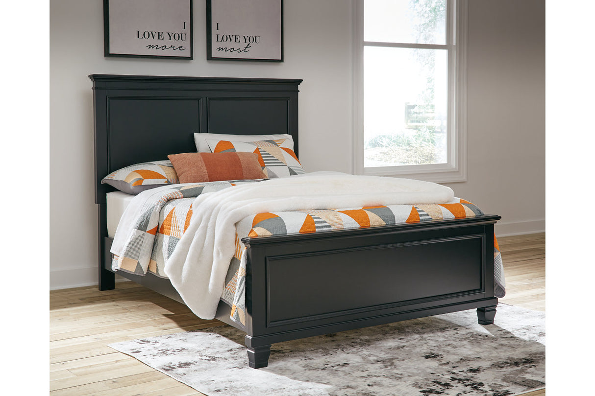 Lanolee Black Full Panel Bed -  Ashley - Luna Furniture