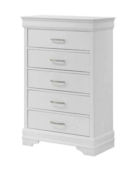 Amalia White Chest from Crown Mark - Luna Furniture