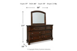 Porter Rustic Brown Dresser and Mirror -  Ashley - Luna Furniture