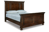 Porter Rustic Brown Queen Panel Bed -  Ashley - Luna Furniture