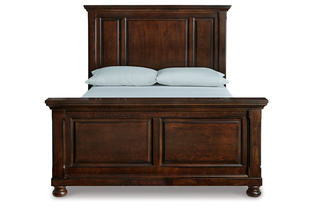 Porter Rustic Brown Queen Panel Bed -  Ashley - Luna Furniture