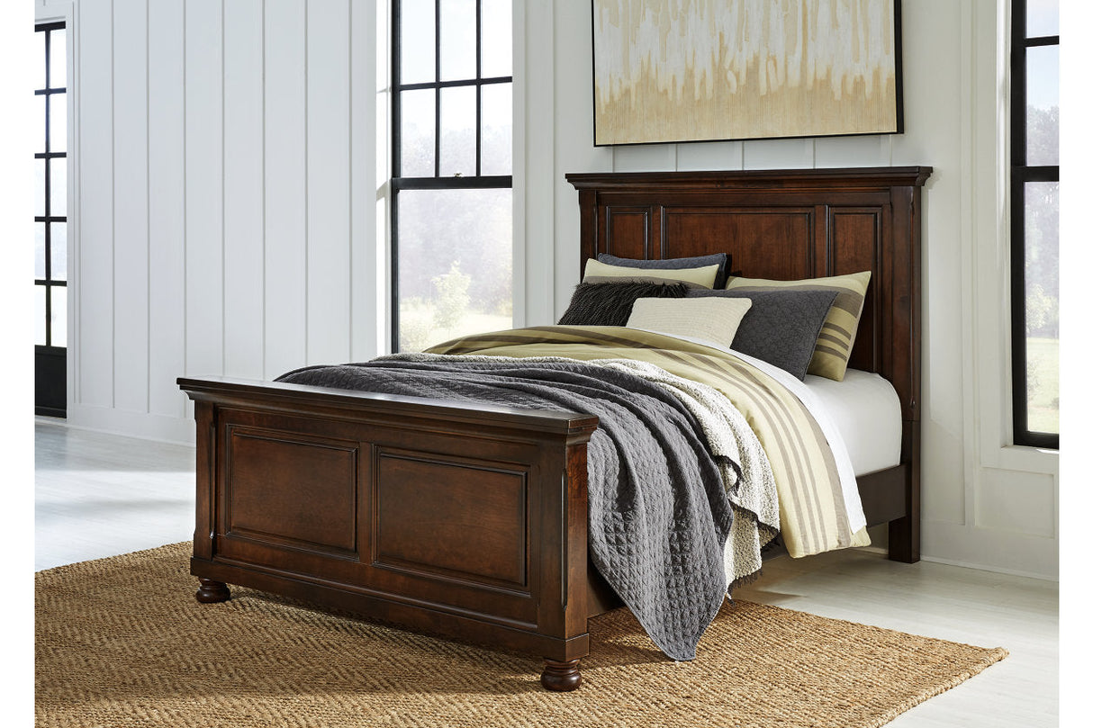 Porter Rustic Brown Queen Panel Bed -  Ashley - Luna Furniture