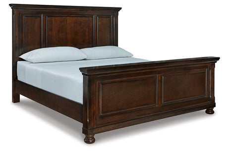 Porter Rustic Brown California King Panel Bed -  Ashley - Luna Furniture