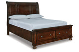 Porter Rustic Brown Queen Sleigh Bed -  Ashley - Luna Furniture