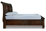 Porter Rustic Brown Queen Sleigh Bed -  Ashley - Luna Furniture