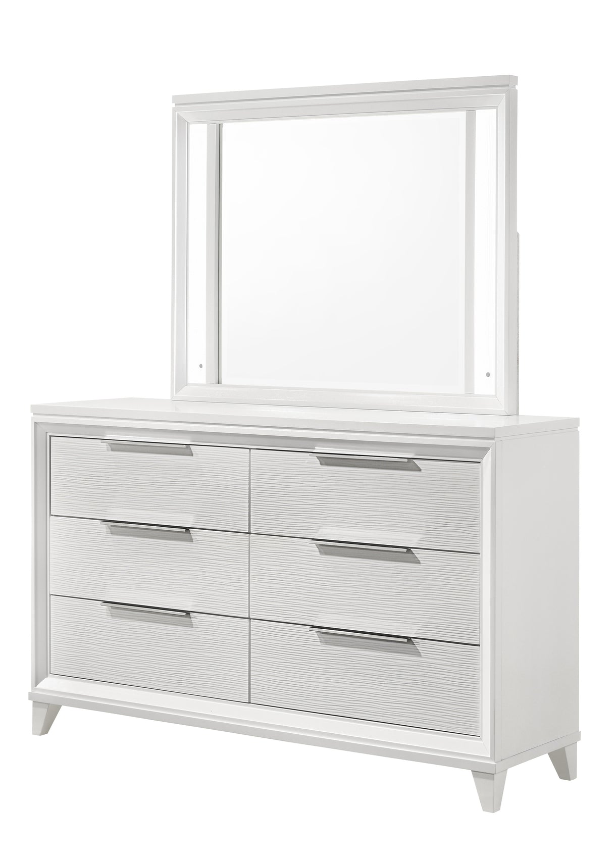 Cressida White Mirror -  Crown Mark - Luna Furniture