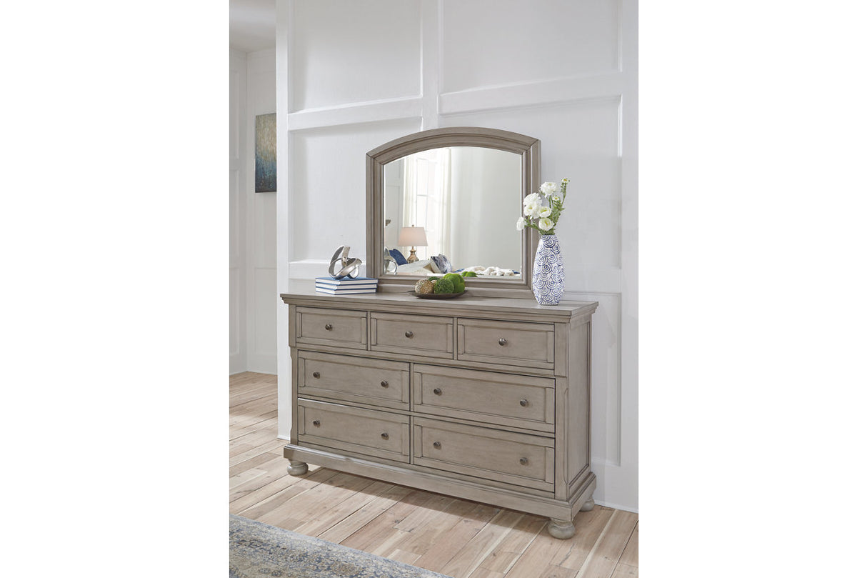 Lettner Light Gray Dresser and Mirror -  Ashley - Luna Furniture