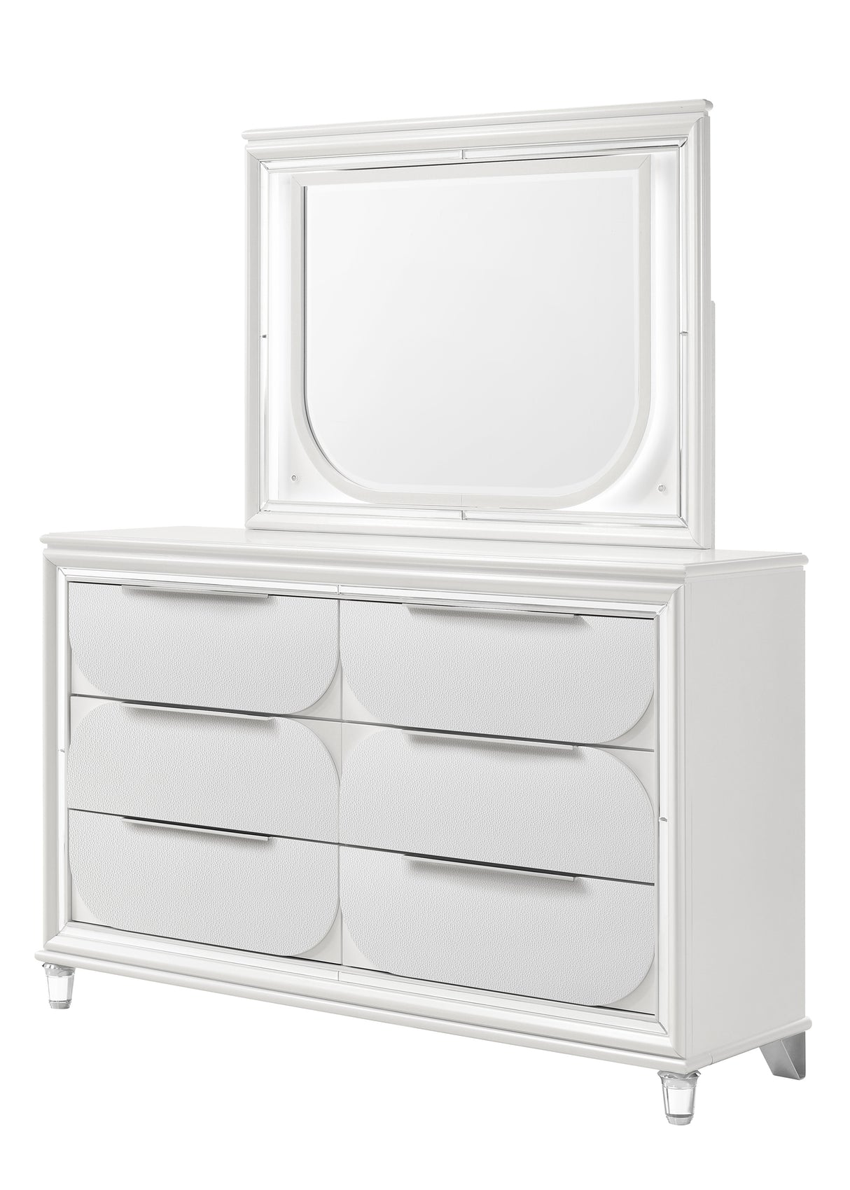 Eden White Dresser -  Crown Mark - Luna Furniture