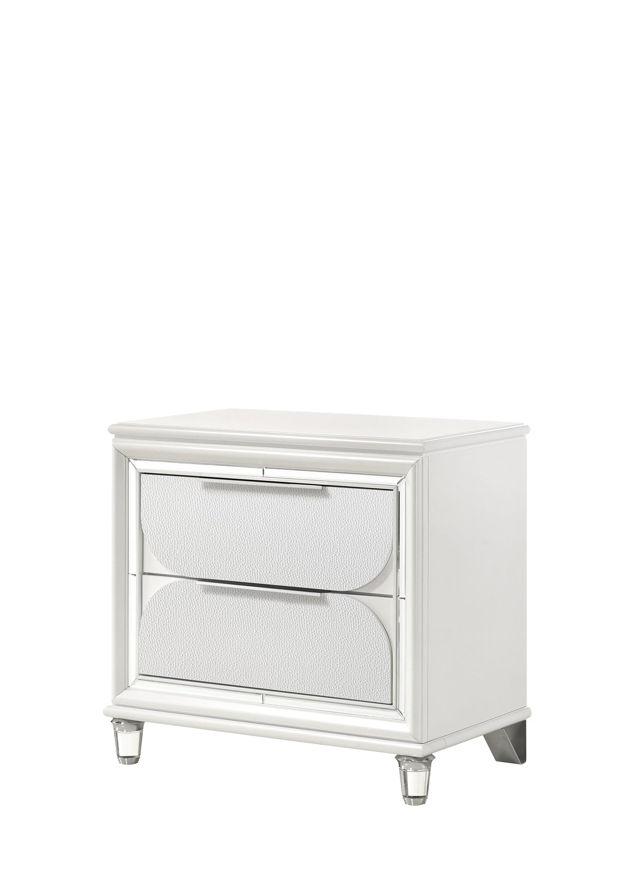 Eden White Nightstand -  Crown Mark - Luna Furniture