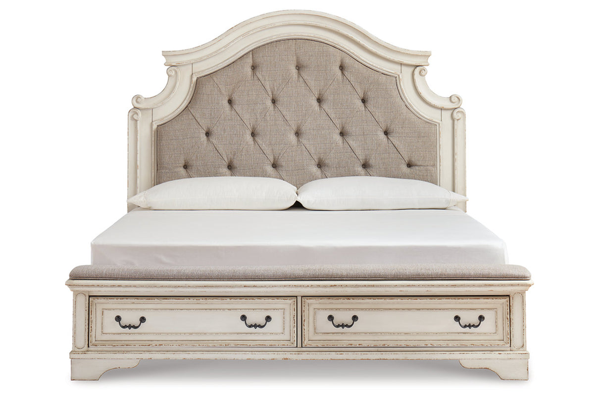 Realyn Two-tone California King Upholstered Bed -  Ashley - Luna Furniture