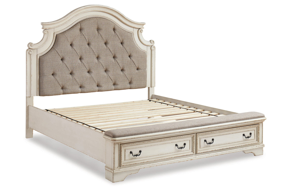 Realyn Two-tone California King Upholstered Bed -  Ashley - Luna Furniture