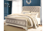 Realyn Chipped White California King Sleigh Bed -  Ashley - Luna Furniture