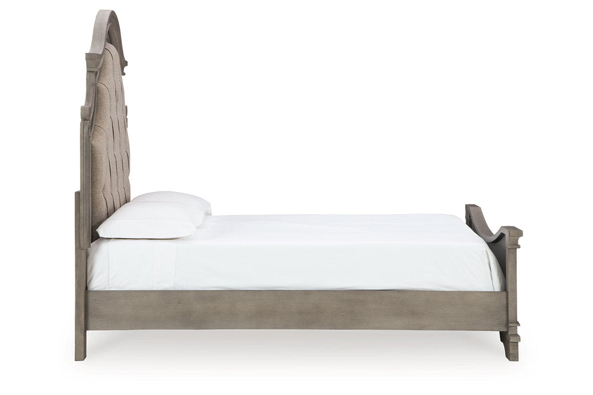 Lodenbay Antique Gray Queen Panel Bed from Ashley - Luna Furniture