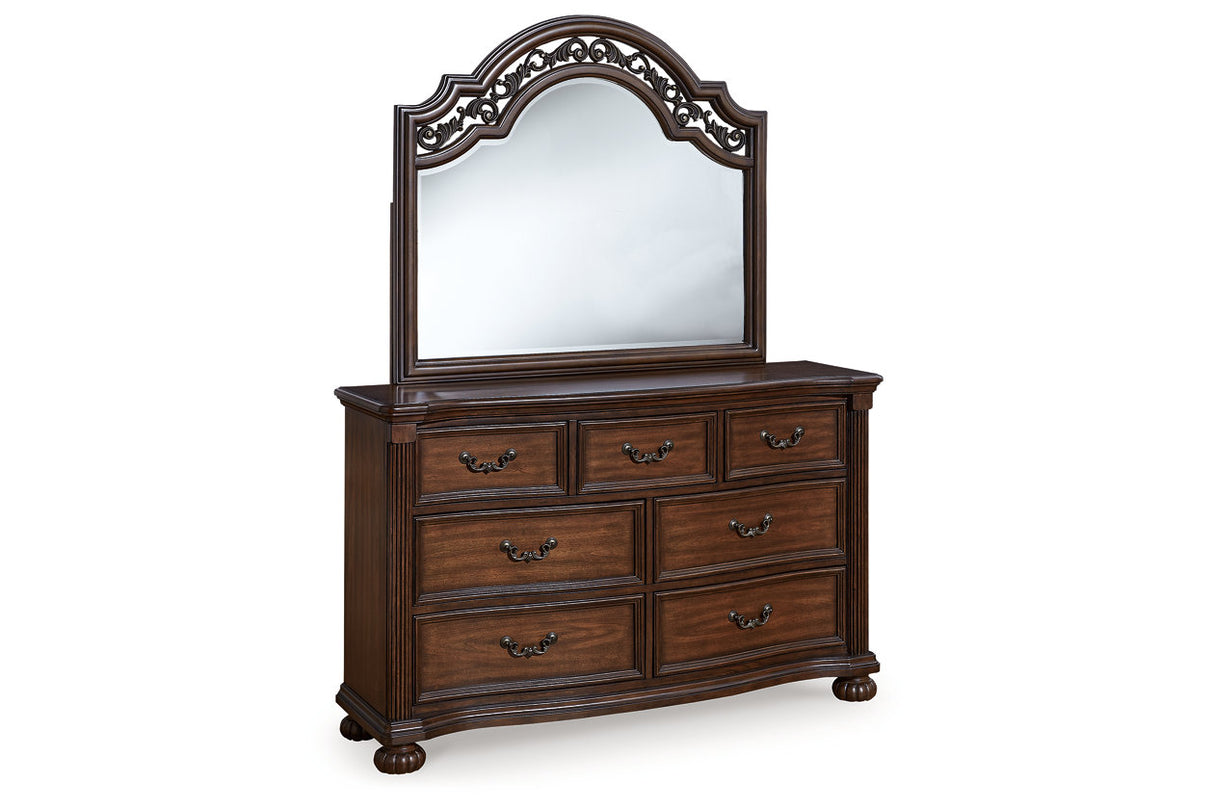 Lavinton Brown Dresser and Mirror from Ashley - Luna Furniture