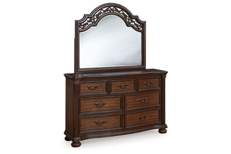 Lavinton Brown Dresser and Mirror -  Ashley - Luna Furniture