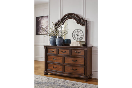 Lavinton Brown Dresser and Mirror -  Ashley - Luna Furniture