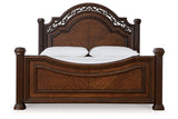 Lavinton Brown Queen Poster Bed -  Ashley - Luna Furniture